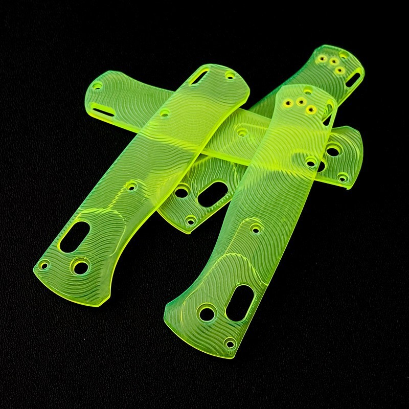 Clear Acrylic Handle Scales for Benchmade Bugout 535 Knife DIY Replacement