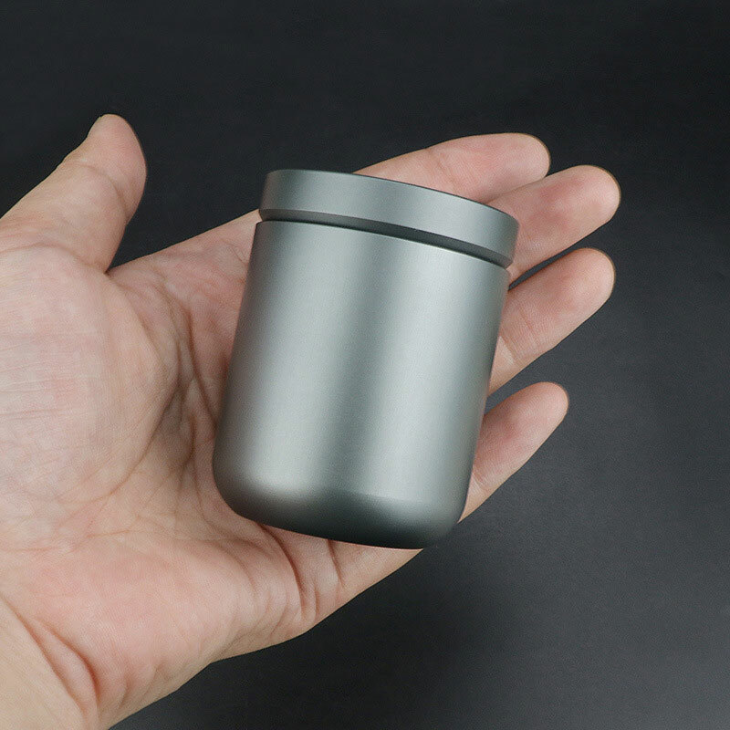 EDC Aluminium Alloy Waterproof Storage Box Sealed Pill Case Container Travel Cup