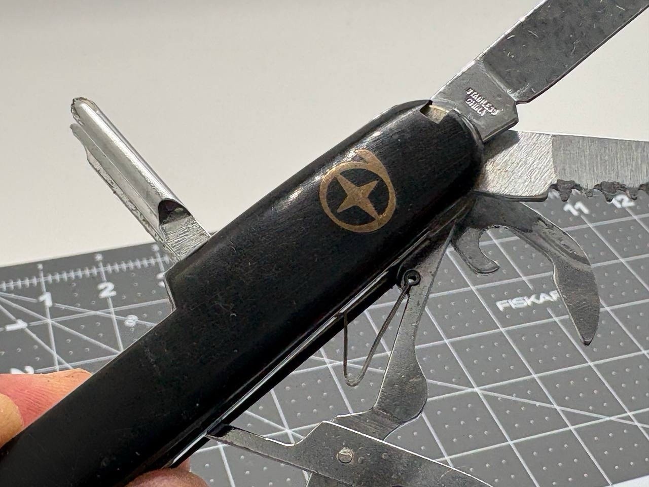 Swiss Army Camping Hiking Survival Multi Tool Pocket Knife Outdoors Prepper
