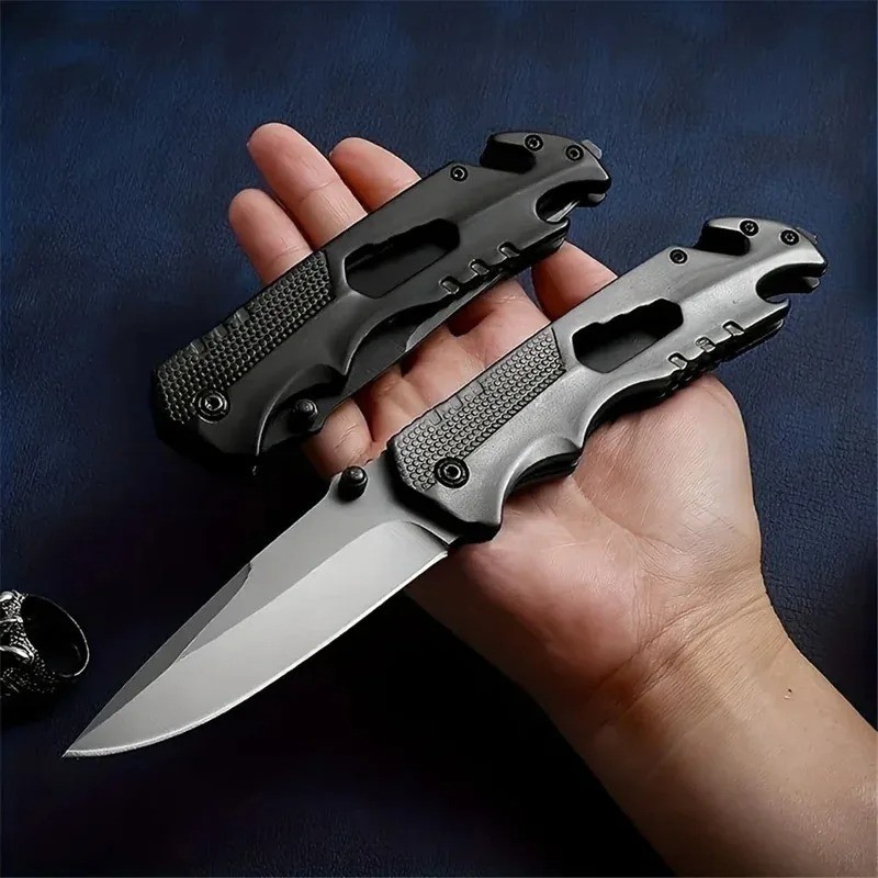 High Hardness Stainless Steel Folding Pocket Knife EDC Camping Hiking Tool