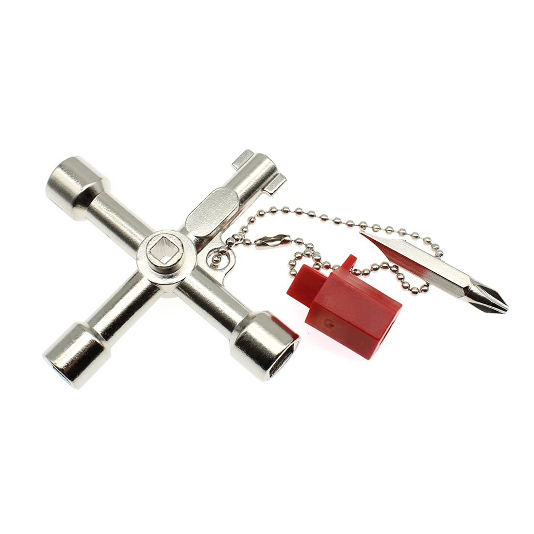 4 Way Cross Water Meter Key Zinc Alloy Multifunction Key, Universal Control C…