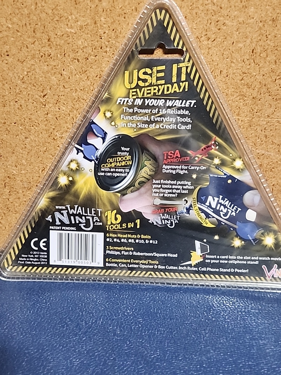 WALLET NINJA 16 Tools in 1 Flat Multi Tool, AS SEEN ON TV Fits in Wallet Seal