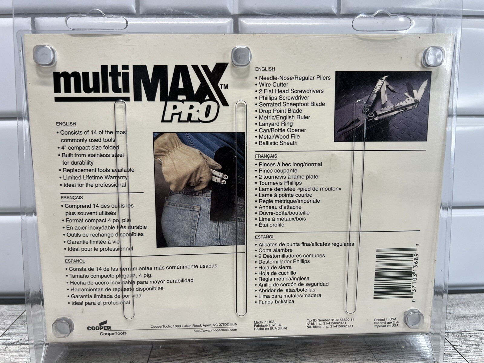 Vintage Nicholson MultiMAX Pro, 14-in-1 Multi-Tool, NMP14V, USA, NIP