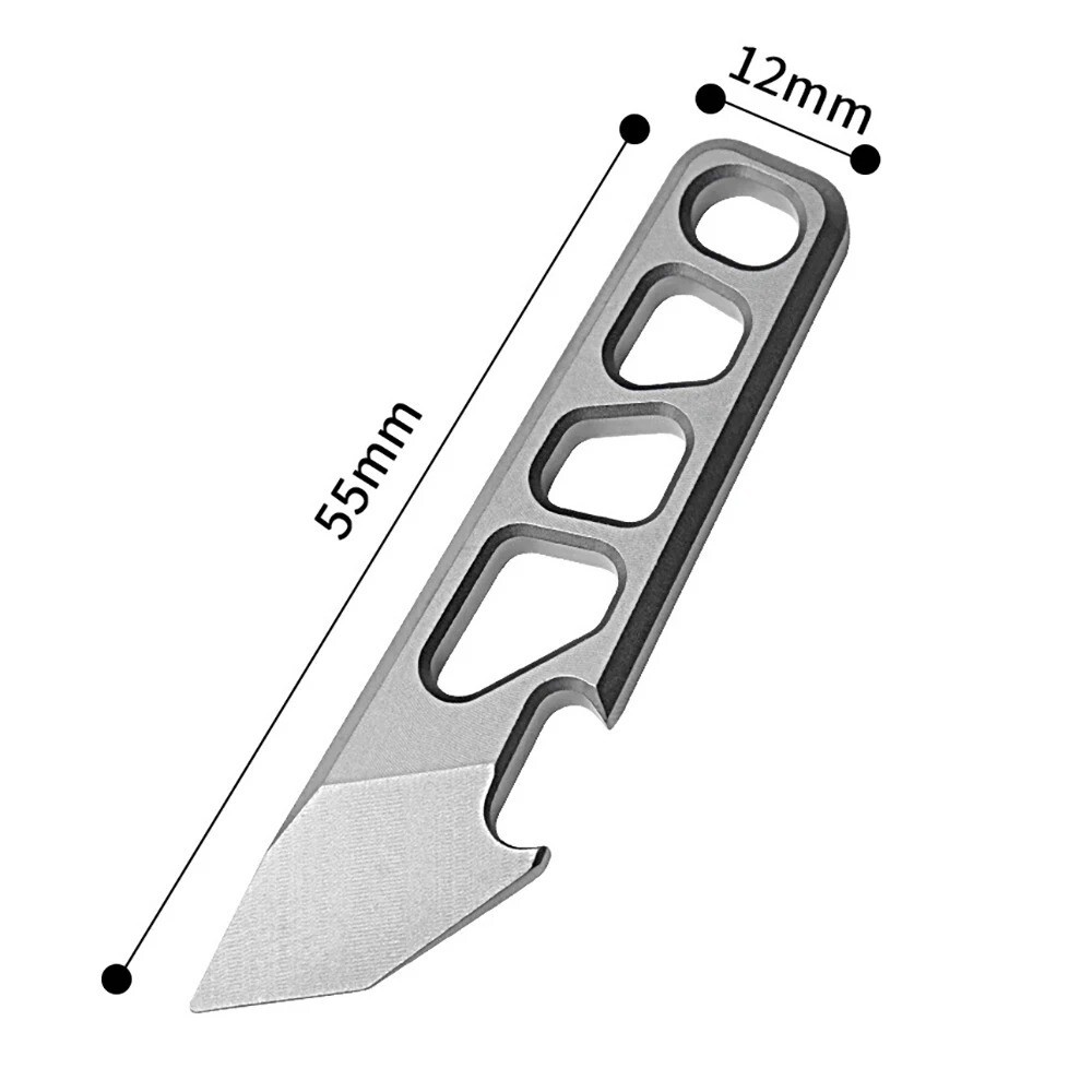 55mm TC4 Titanium Alloy Crowbar EDC Portable Open Tool Bottle Opener Pry Bar