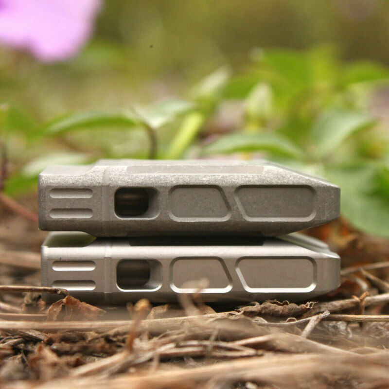 Twin Tubes SOS High Frequency Titanium Alloy Whistle Outdoor Survival EDC Tool