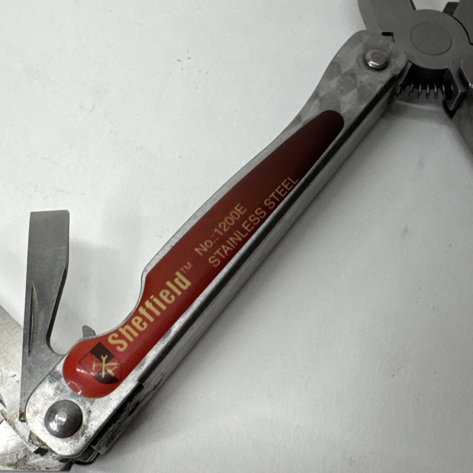 NICE – SHEFFIELD STAINLESS STEEL FOLDING PLIERS & MULTI TOOL 1200E