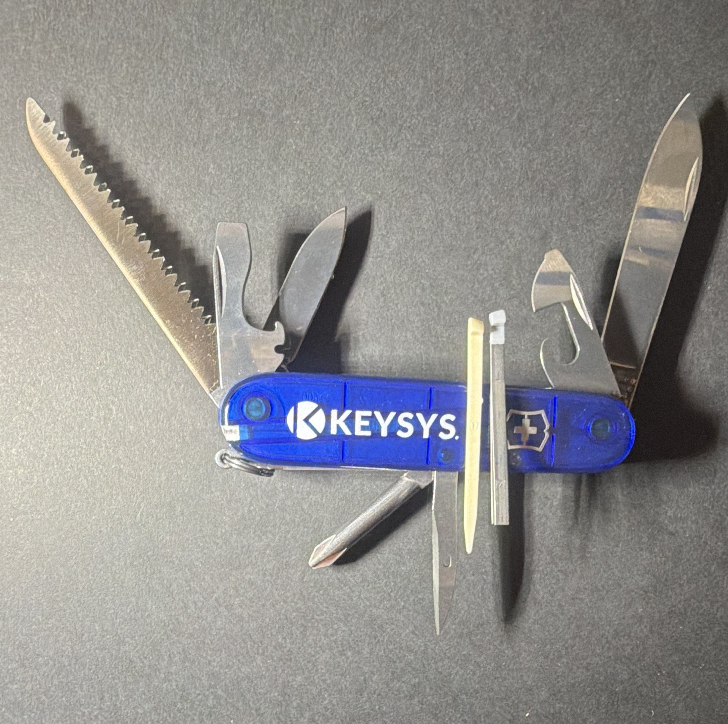 Victorinox Multi-Tool Blue see through multi tool officer suisse