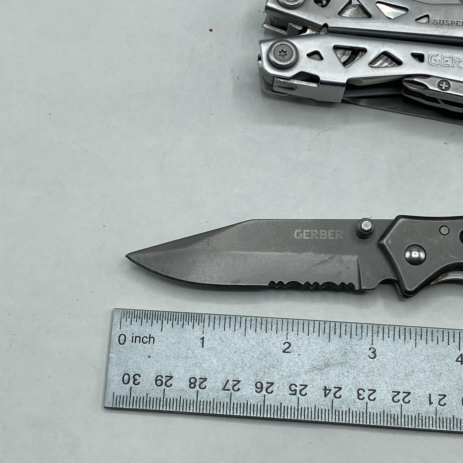 Gerber Suspension NXT & Paraframe II Knife Combo – Silver & Ti Grey