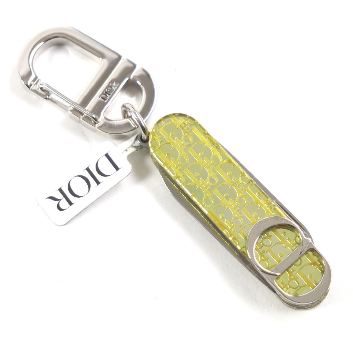 Unused DIOR multi tool VICTORINOX yellow silver with box