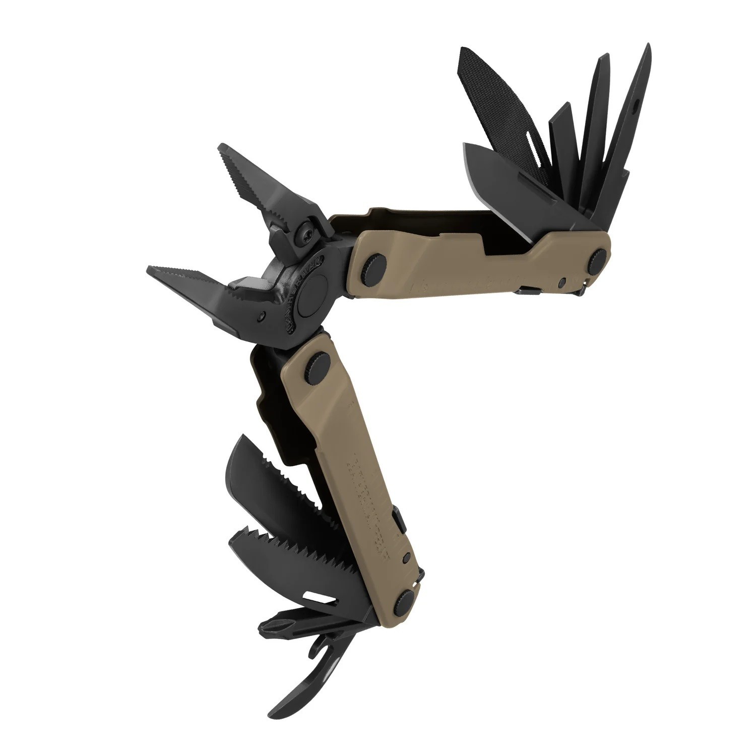LEATHERMAN Rebar Multitool Replaceable Wire Cutters & Saw, Coyote Tan