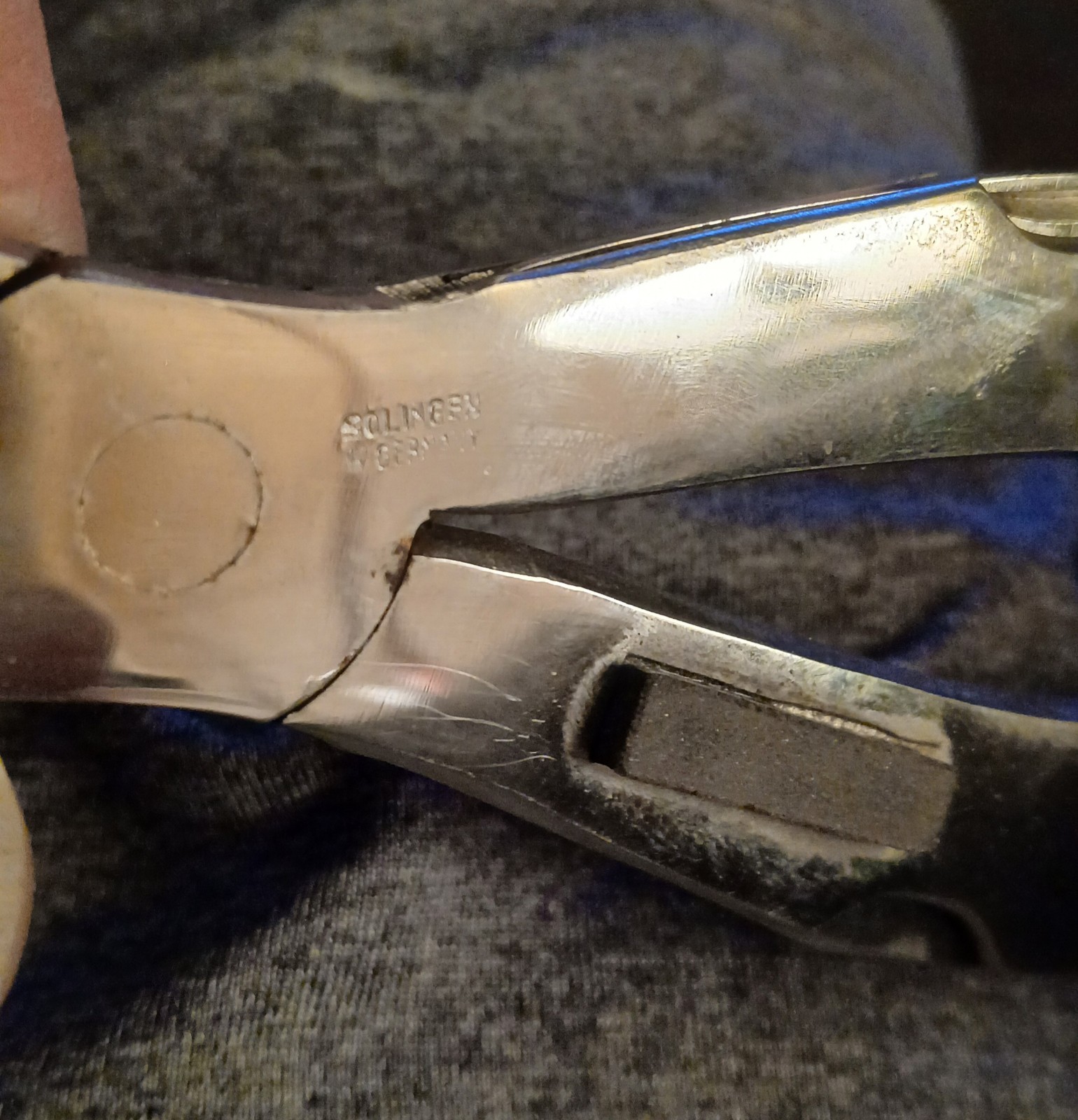 Vintage Solingen W. Germany Stainless Steel Fishing Multitool & Original Sheath