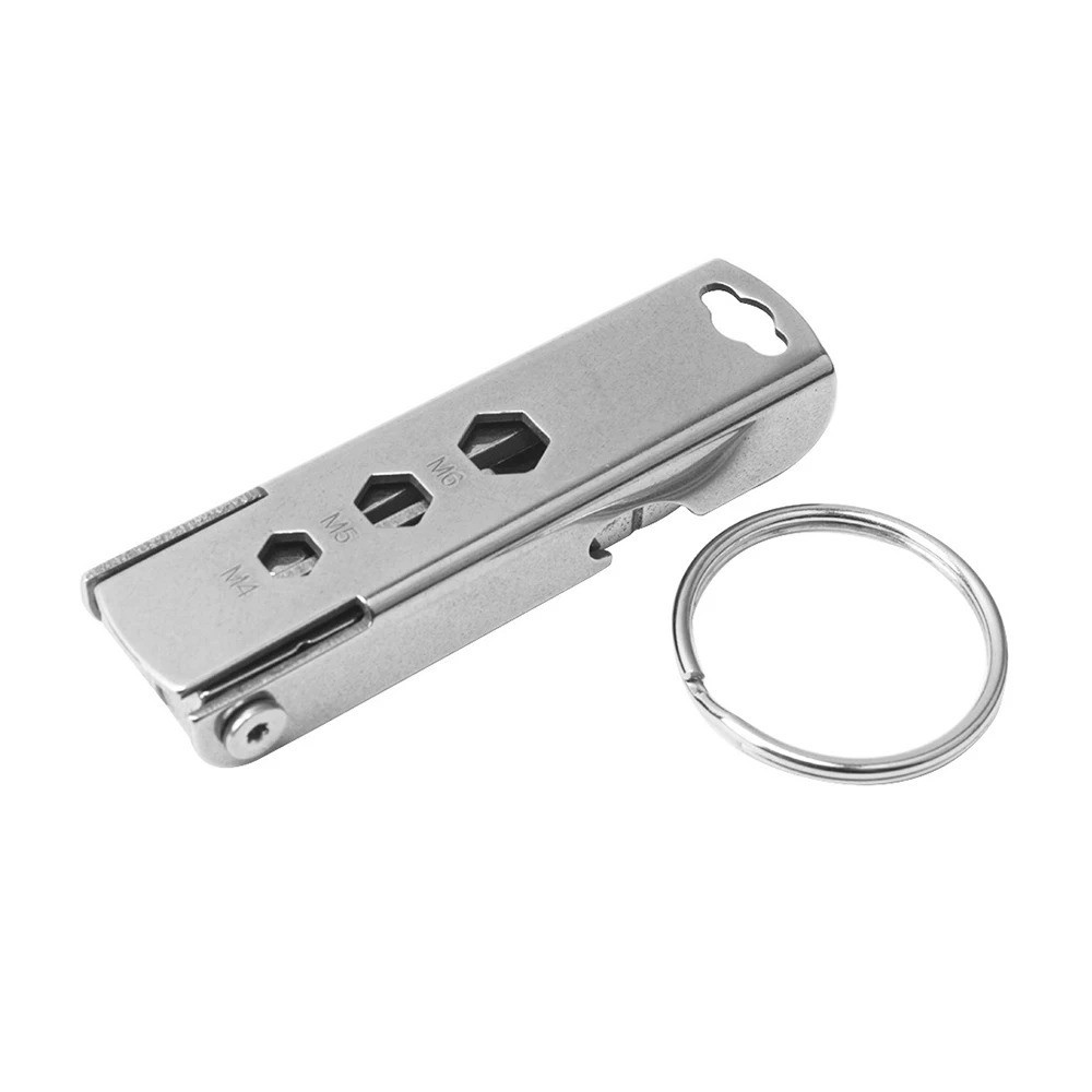 Keychain Pocket Multitool EDC Sim Card Opener bottle Knife Screwdriver Hex file