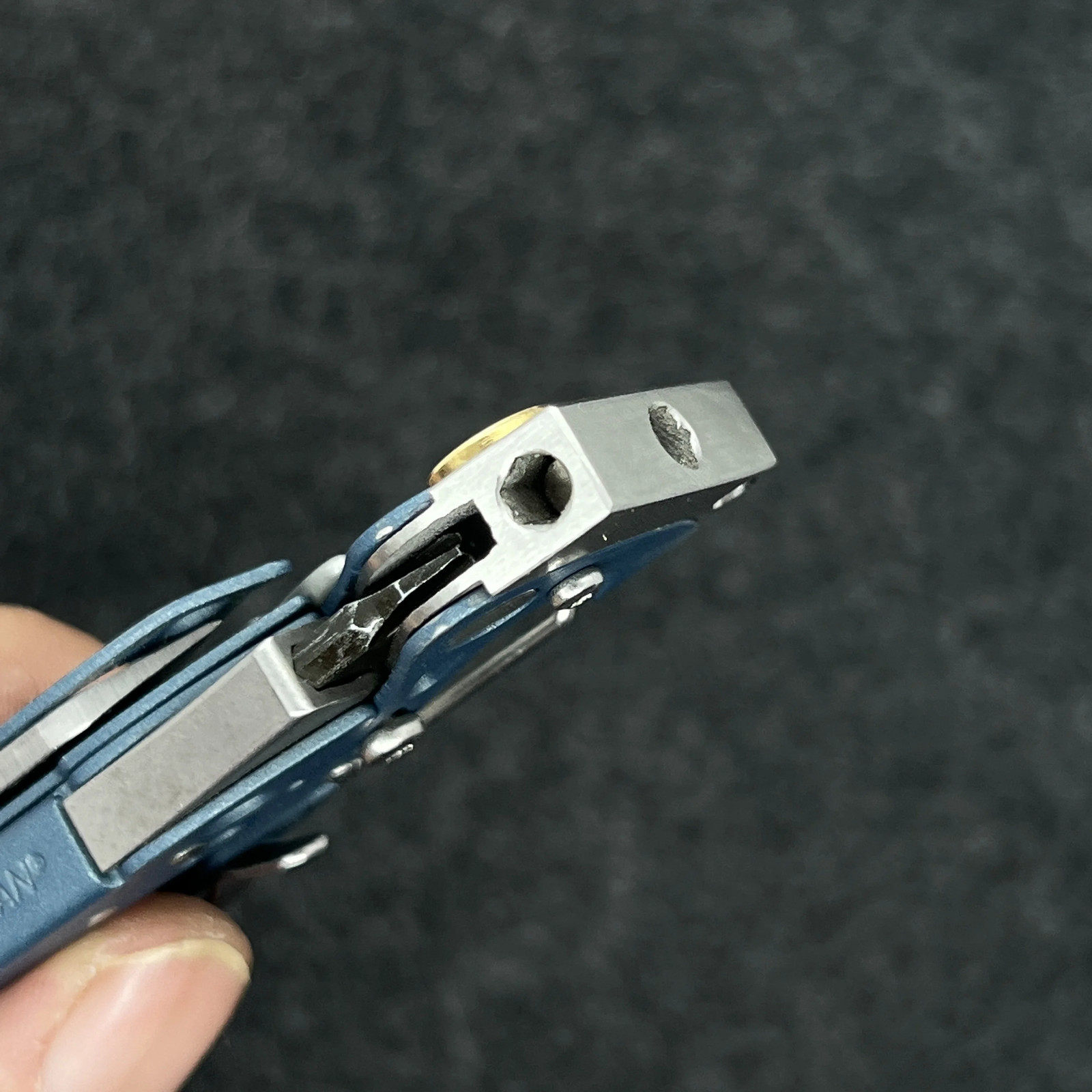 Carabiner Extension with Hammer 4mm Bit Driver For Leatherman Skeletool MOD DIY