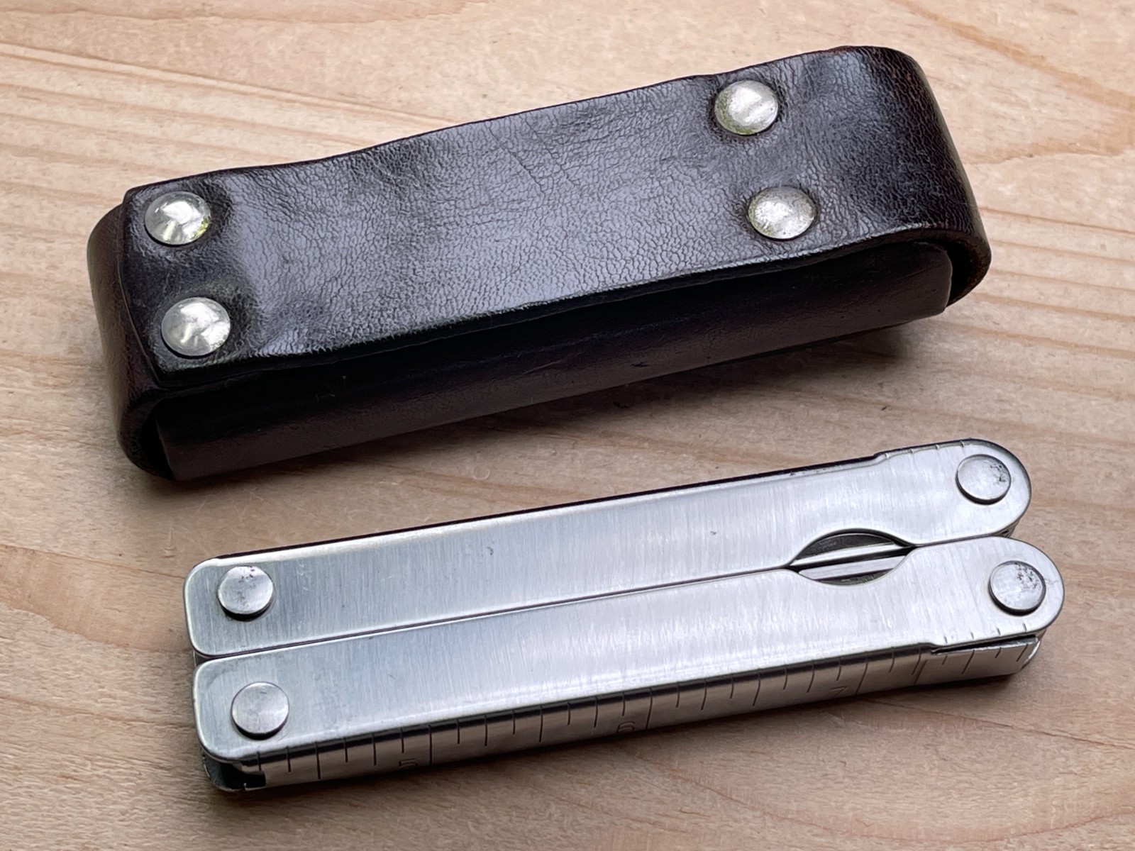 LEATHERMAN Tool PST Multi-tool Knife Japan Large Letter Riveted Original Sheath