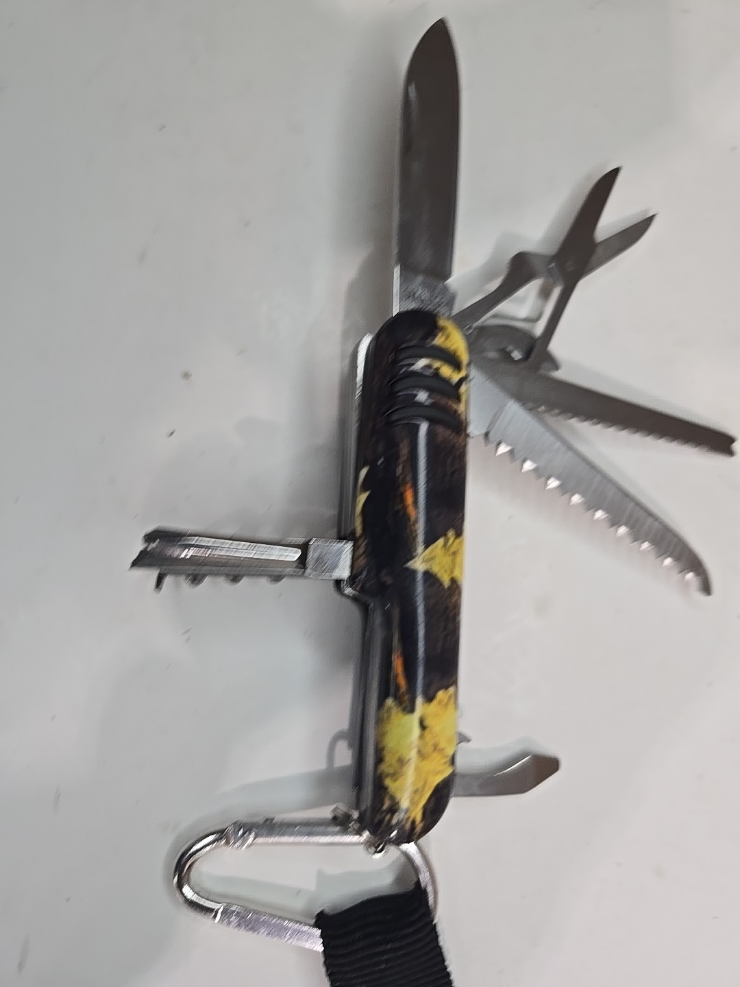 Multi-Purpose, Chrome, Multi-Tool Pocket Knife Saw Corkscrew File & More 11 in 1