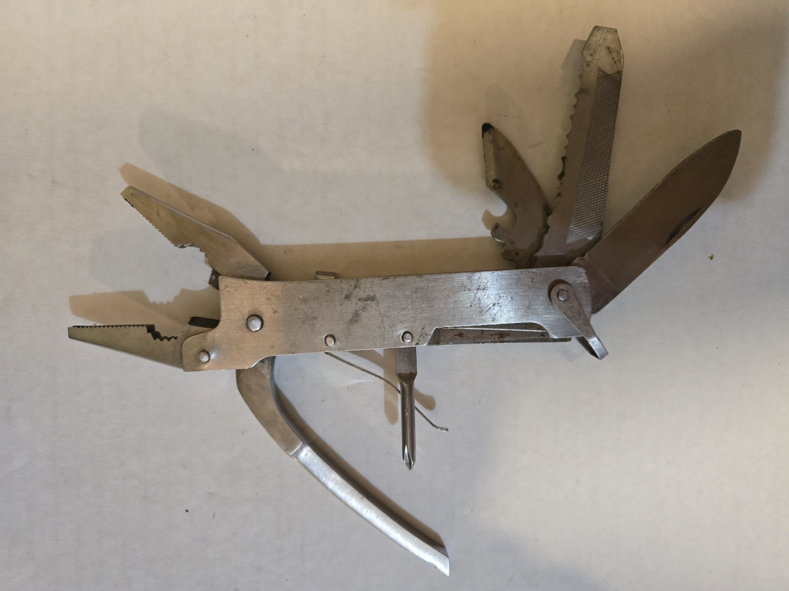 MAXAM 6″ Stainless Multi-Tool Folding Pliers Knife Survival Gear
