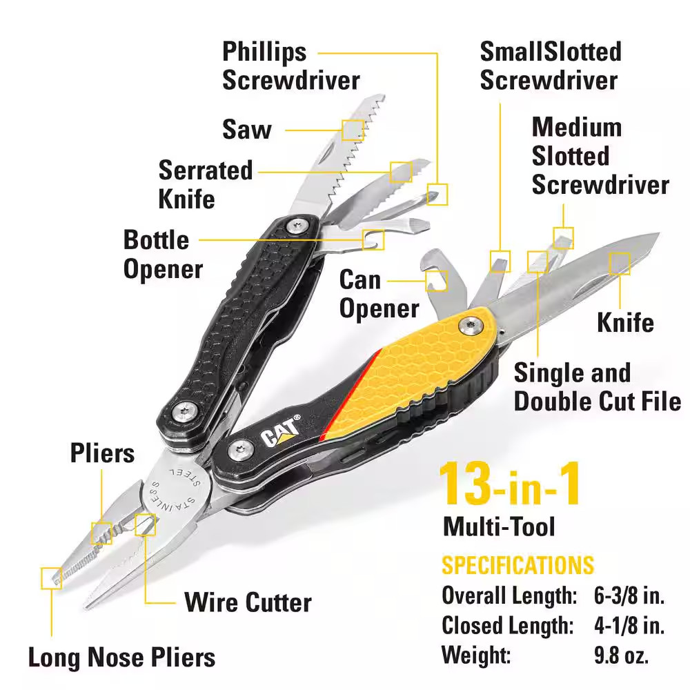 13-In-1 Multi-Tool and Pocket Knives Gift Box Set (3-Piece)