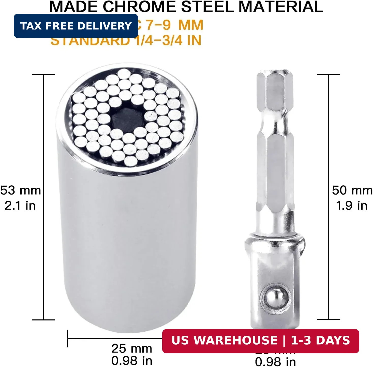 Gifts for Men, Super Universal Socket Tool, Fathers Day Dad Gifts for Men Him Hu