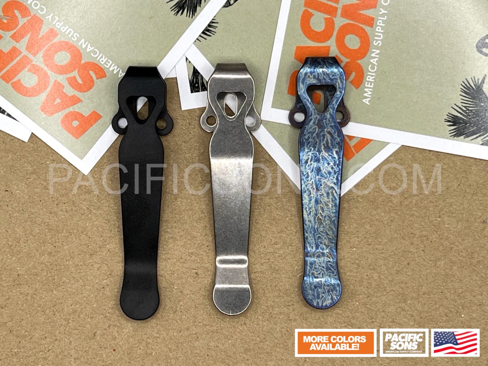 Titanium Deep Carry Clip for Benchmade / Emerson / ProTech Knives – Lightning