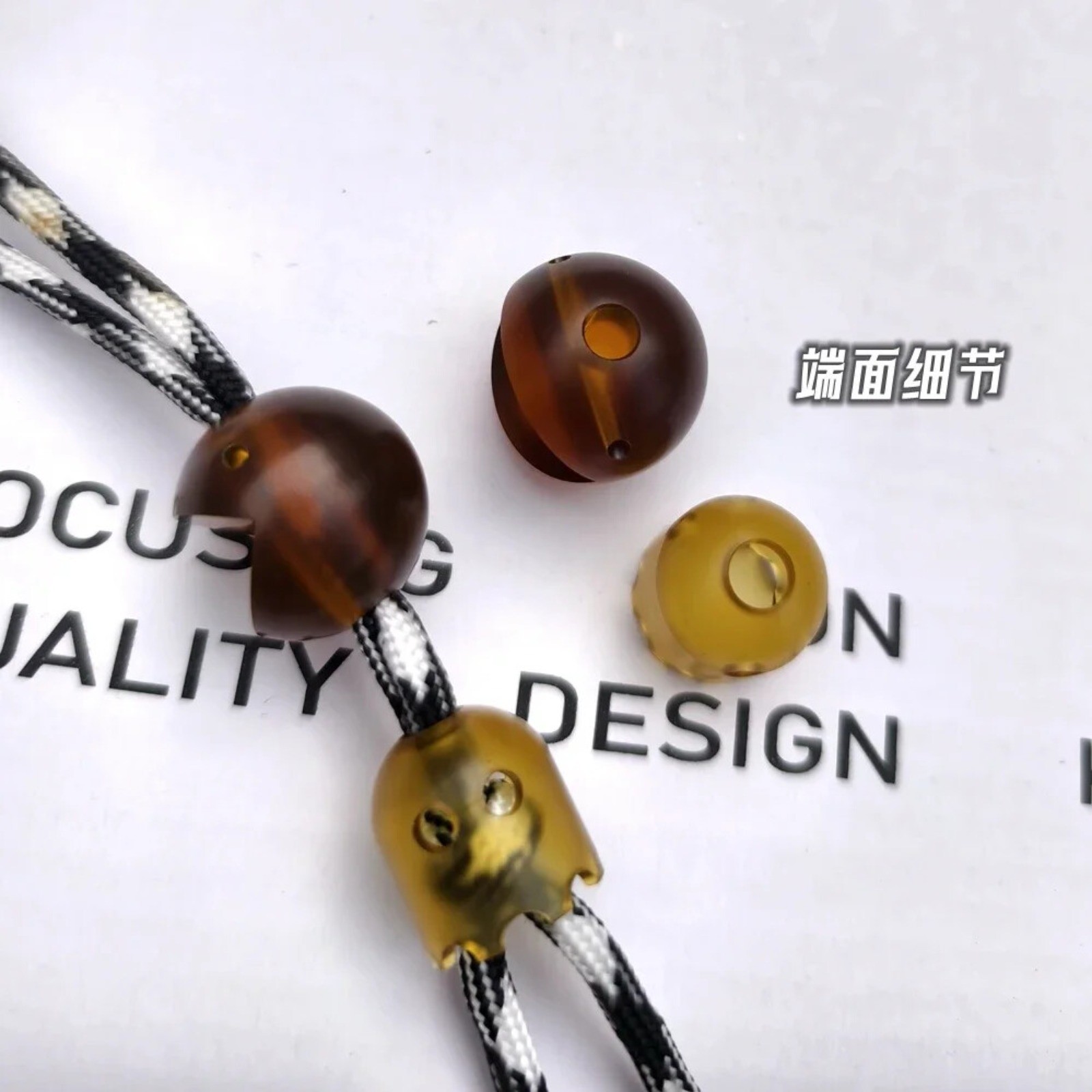 EDC Ultem PEI Titanium Beads A Kinife Pendant Paracord Decorations Bracelet