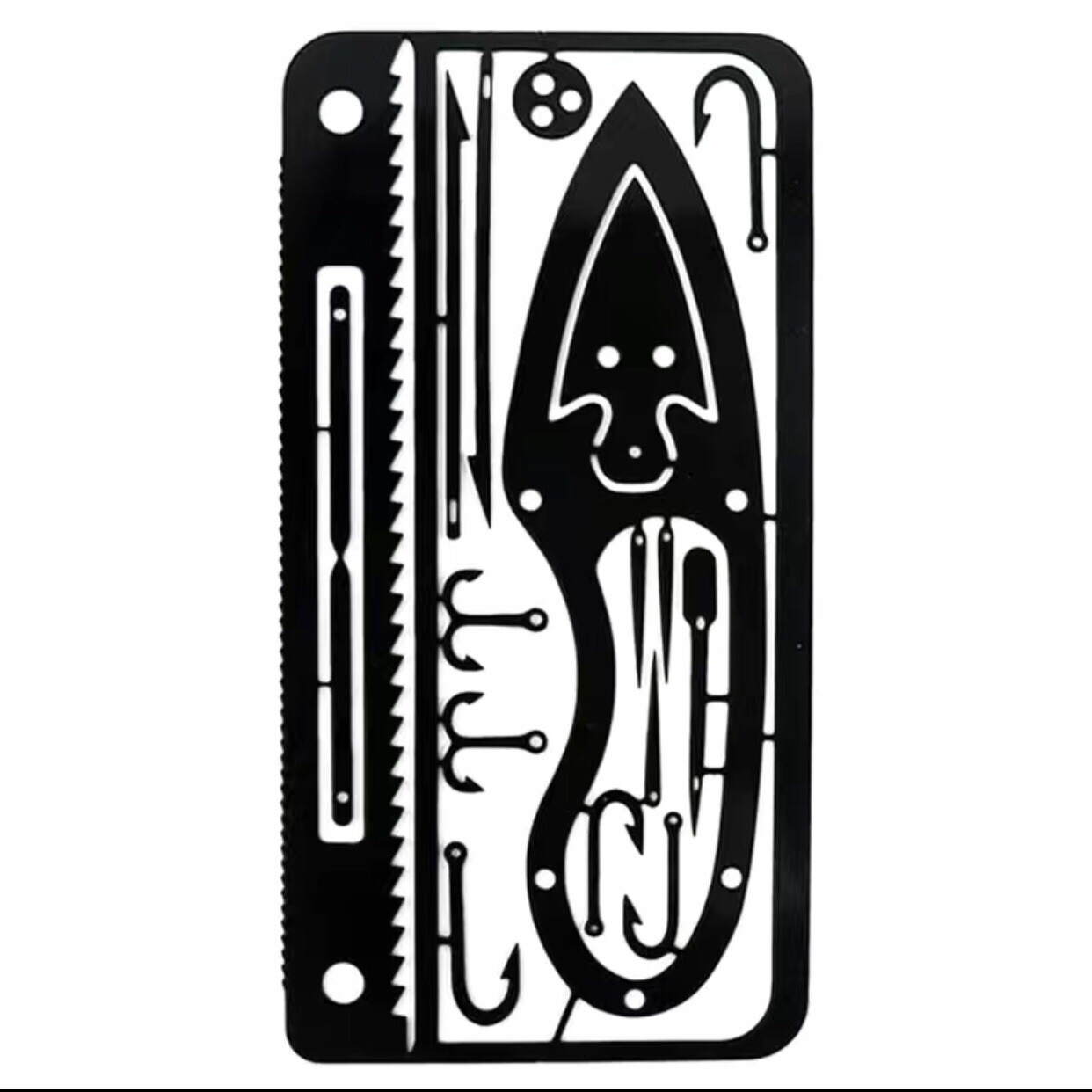 4PCS/set Survival Multitool Stainless Steel Credit Card Size Emergency Kit