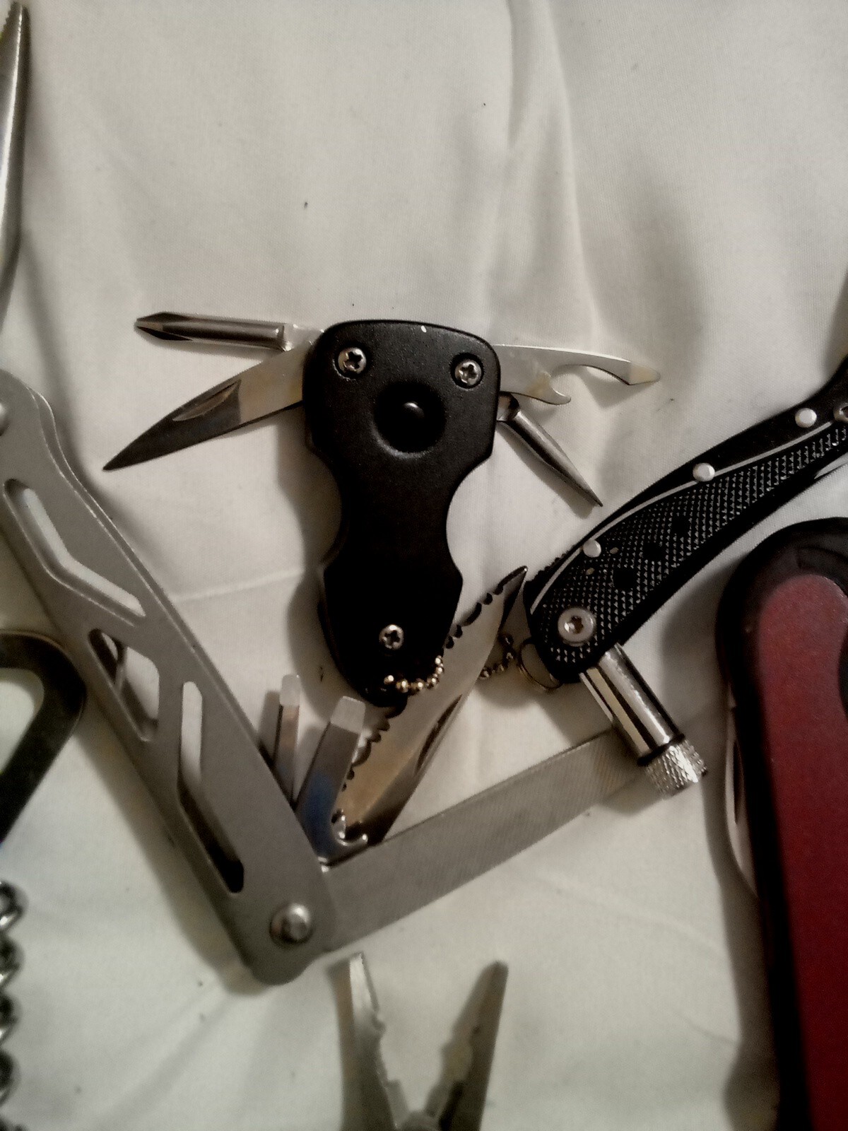 6 Piece Multi-Tool Bulk Lot, Winchester Sheffield Kobalt Schrade, functional