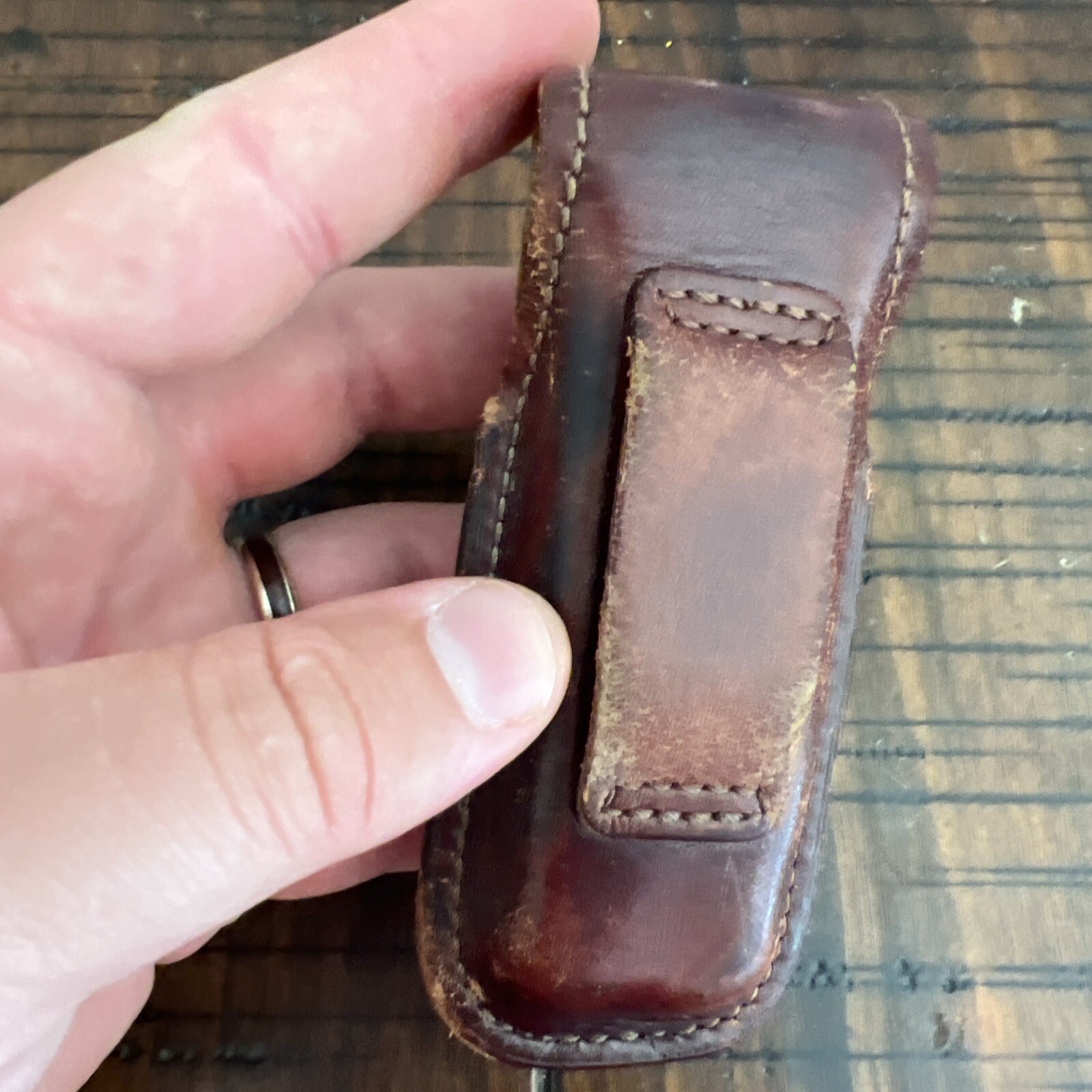 Leatherman Original Wave Leather Sheath Retired Collectable Pat Pend OG Rare New