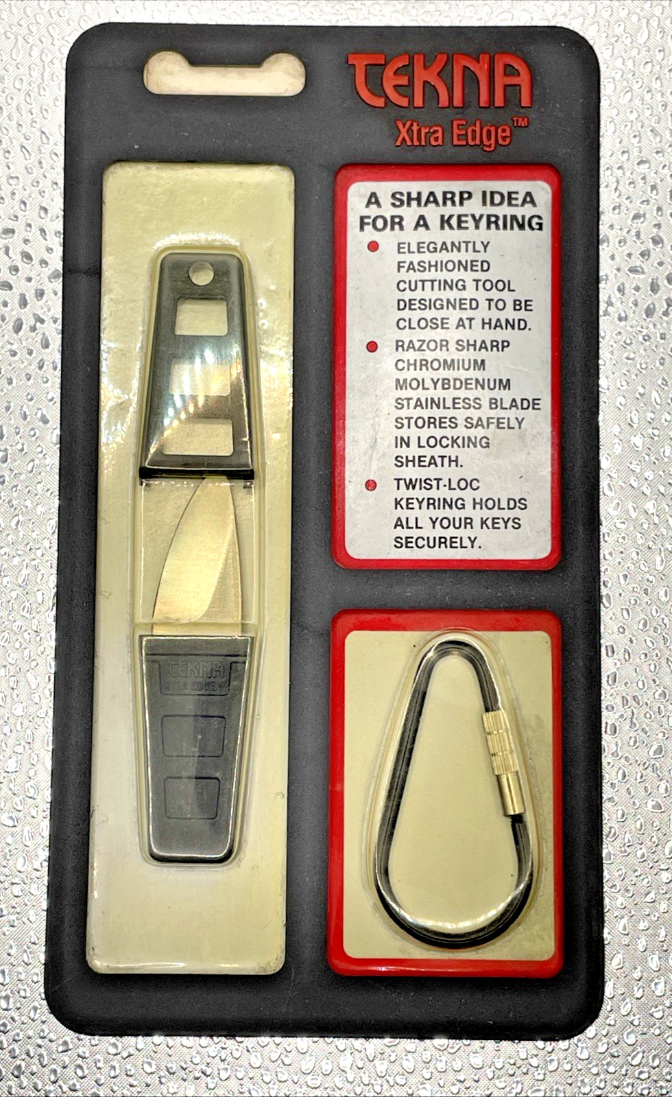 Tekna Xtra Edge T-6500 Vintage Keyring Cutting Tool Unopened NOS 1985