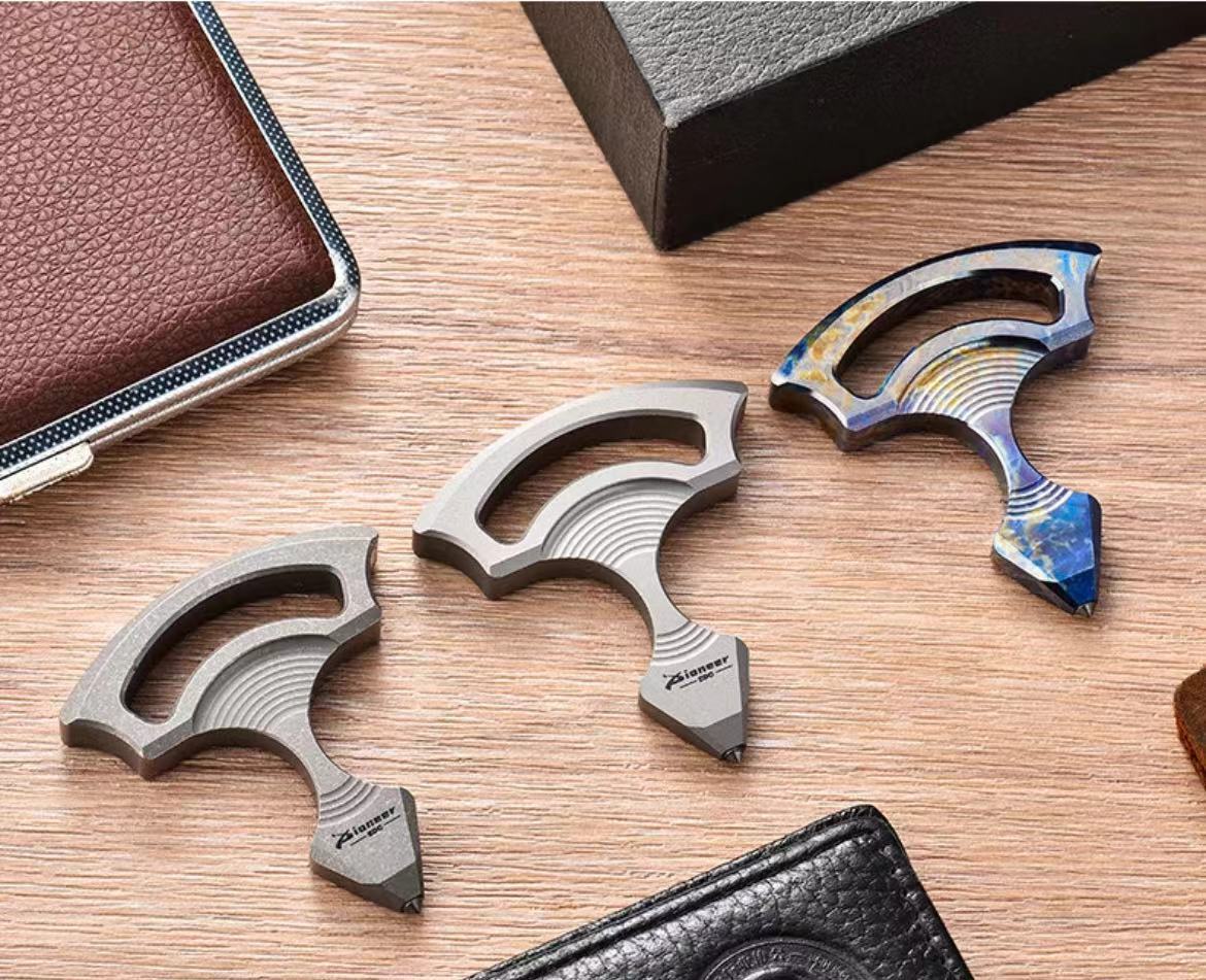 Titanium Pocket Pendant Mini Bottle Opener Keychain Multifunction EDC