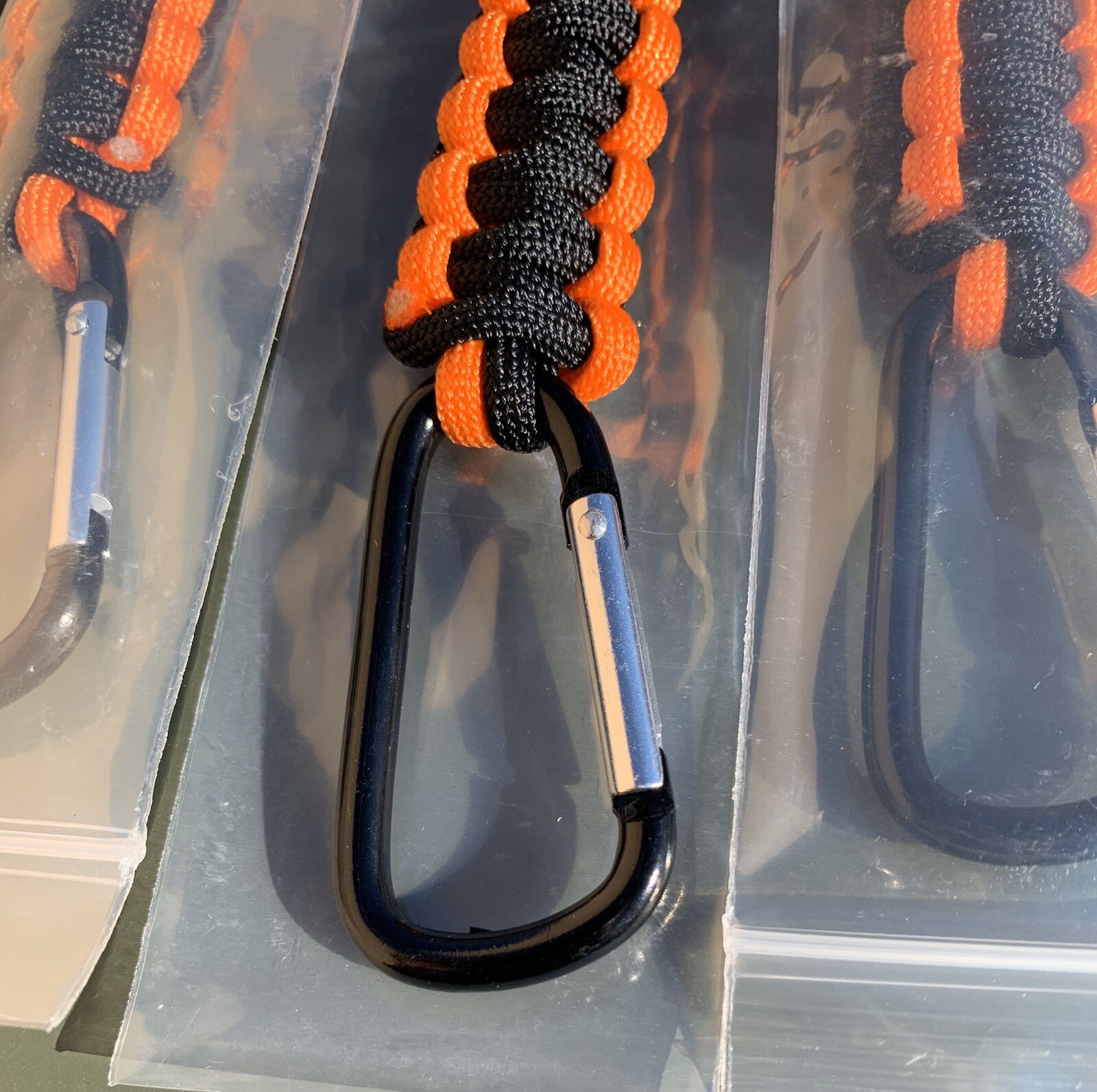 Lot 3 NEW Stone River Gear Paracord Keychain With Bottle Opener & Carabiner