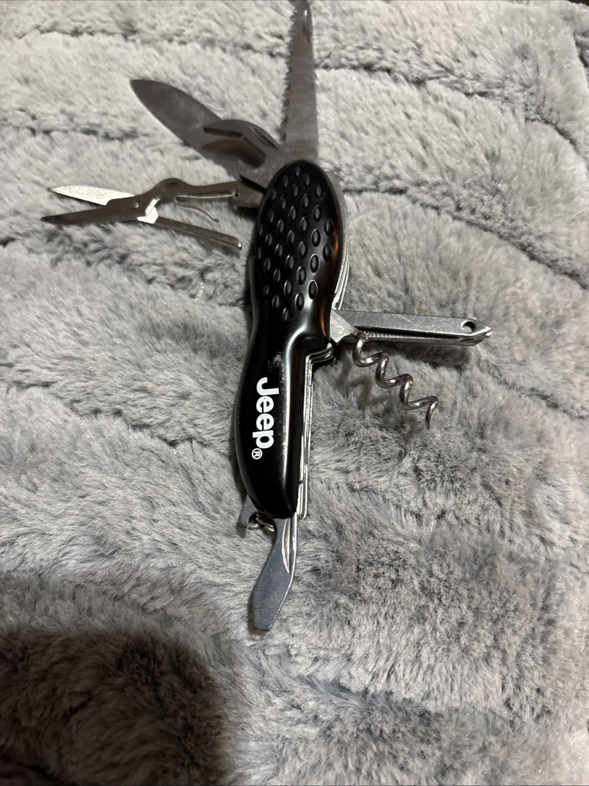 JEEP Multi-tool Knife With Pouch Stainless Steel 2007 Like Swiss Army Knife