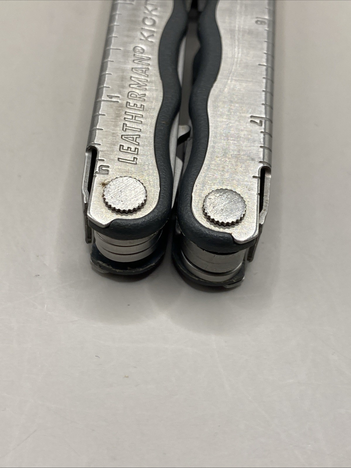 Vintage Leatherman Kick 12 Tools Retired with Leather Case Great!