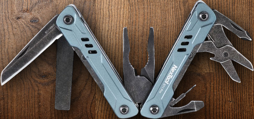 NexTool Mini Sailor S11 Pro Multitool Nine Tools Integrated Into Aluminum Handle
