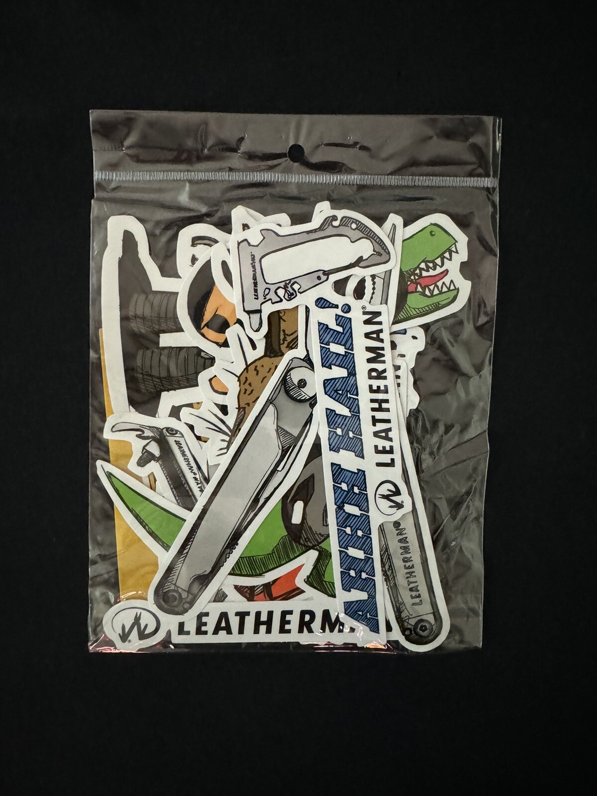 Leatherman Decal Bumper Sticker Lot Of 9 BIGFOOT SASQUATCH ROBOT DINOSAUR TOOL