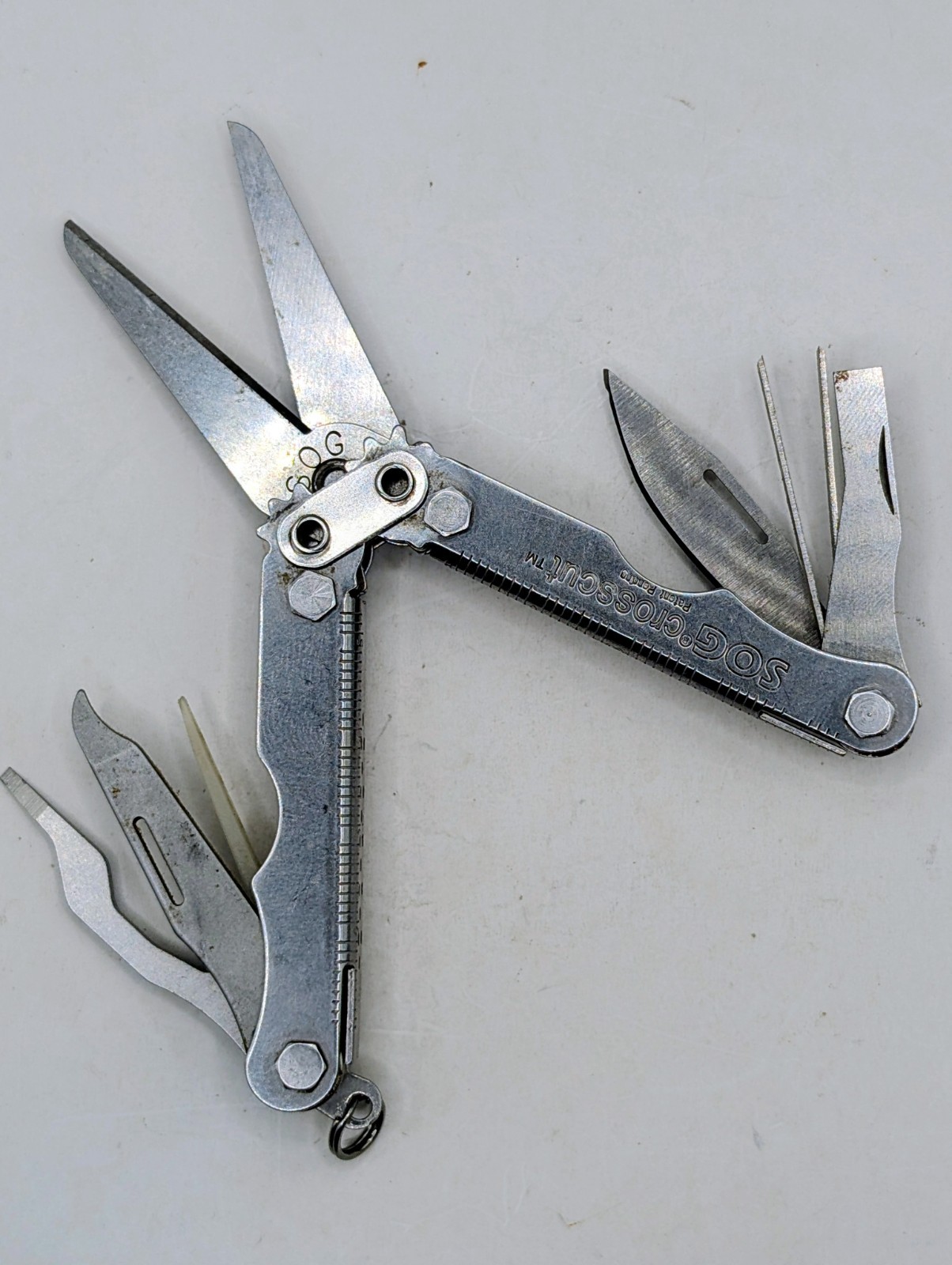 SOG CrossCut Stainless 9-In-1 Multi-Tool with Compound Leverage Scissors Retired