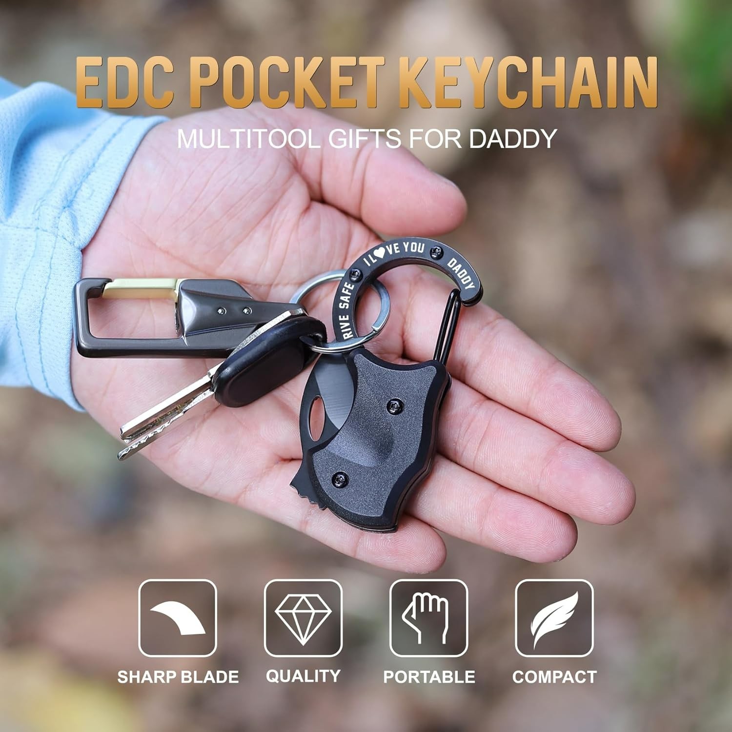Father’s Day Gifts, EDC Box Cutter for Camping, Hiking and Fishing…