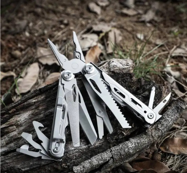 Daicamping DL10 Multi Tool Folding Pocket Knife Sheath Scissors Screw Pliers Can