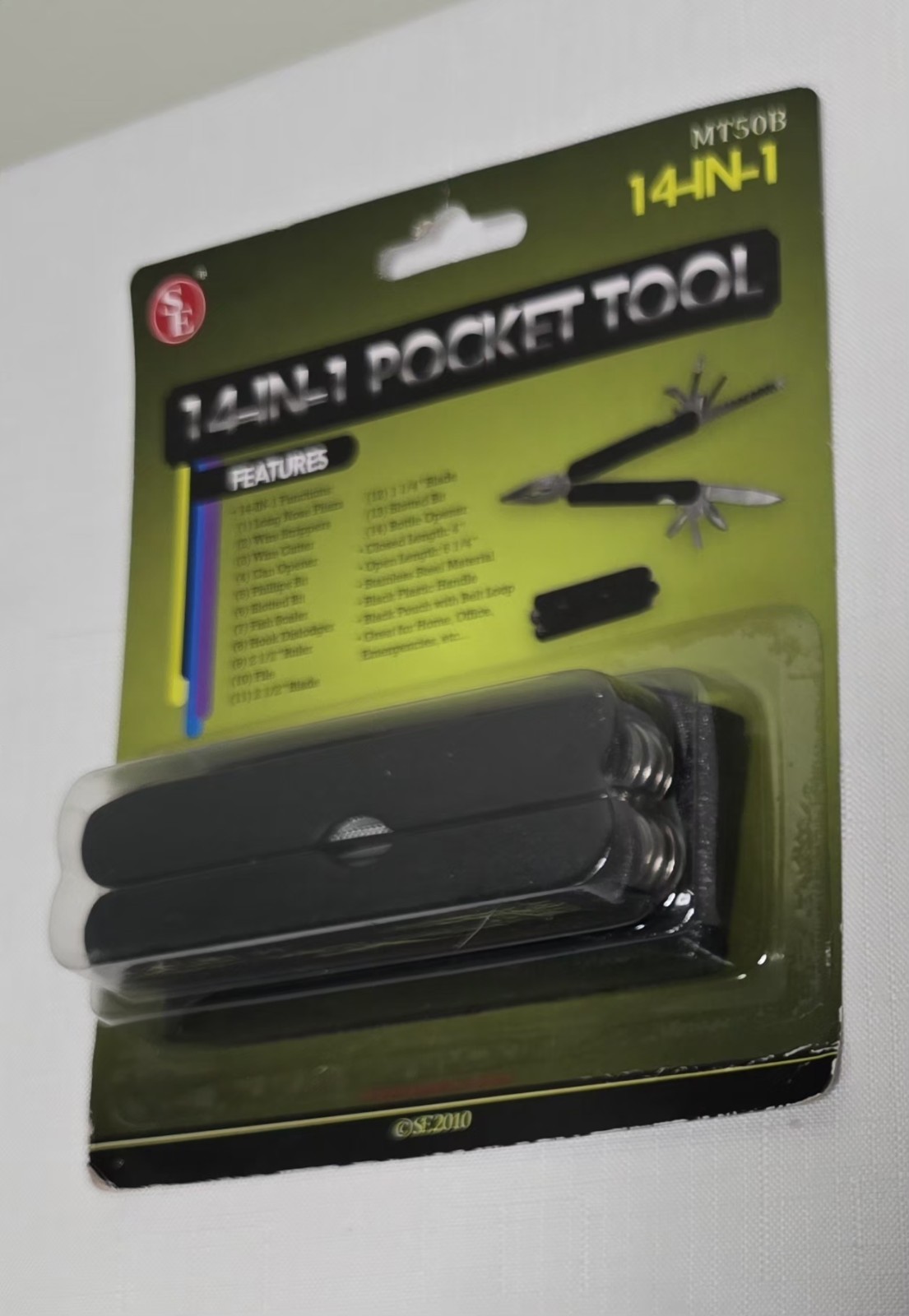 SE MT50B 14-in-1 multi-functional pocket tool, new, sealed package