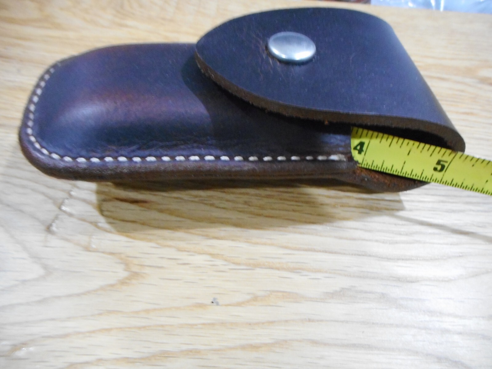 Leatherman Surge. Crazy Horse leather sheath. plain flap. Sheath only.