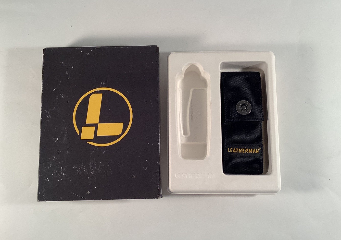 Leatherman Black Nylon Sheath and Original Box for Wingman – No Tool