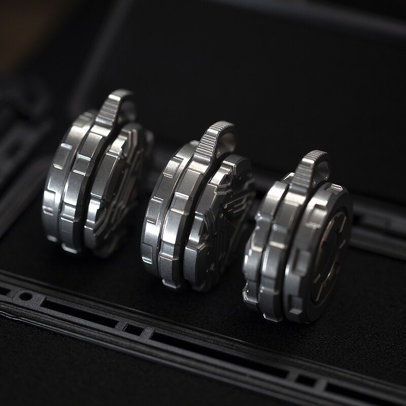 EDC Titanium Alloy Pendant Waterproof Case Portable Medicine Box Capsule Tools
