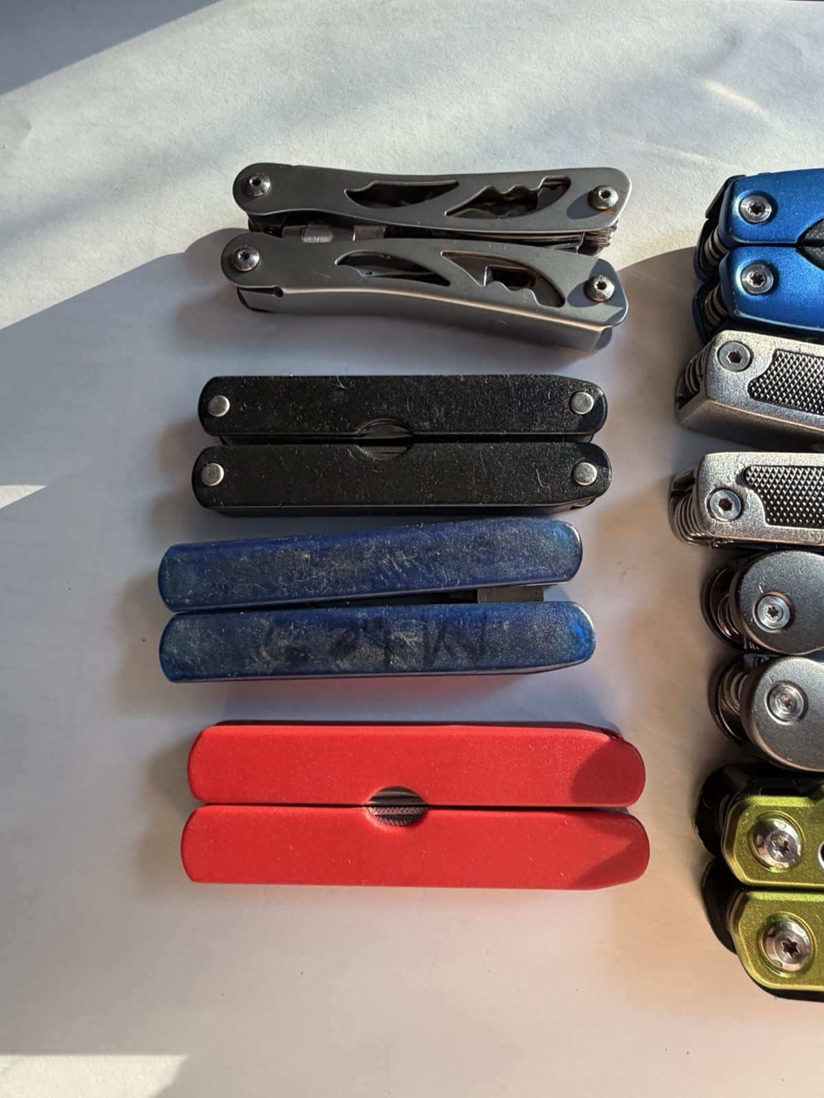 Big Lot of 10 Multi-Tools Pocket Knives, Various Brands inc Ozark Trail, Perwin