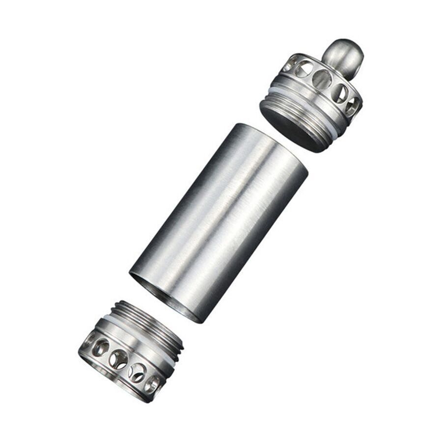 EDC Titanium Tool Waterproof Container Survival Case Box Outdoor For Pill Match