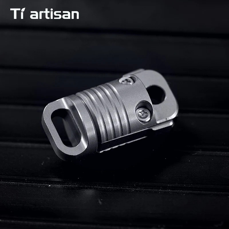 Tiartisan Titanium Alloy Keychain Rotatable Quick Release EDC Pendant