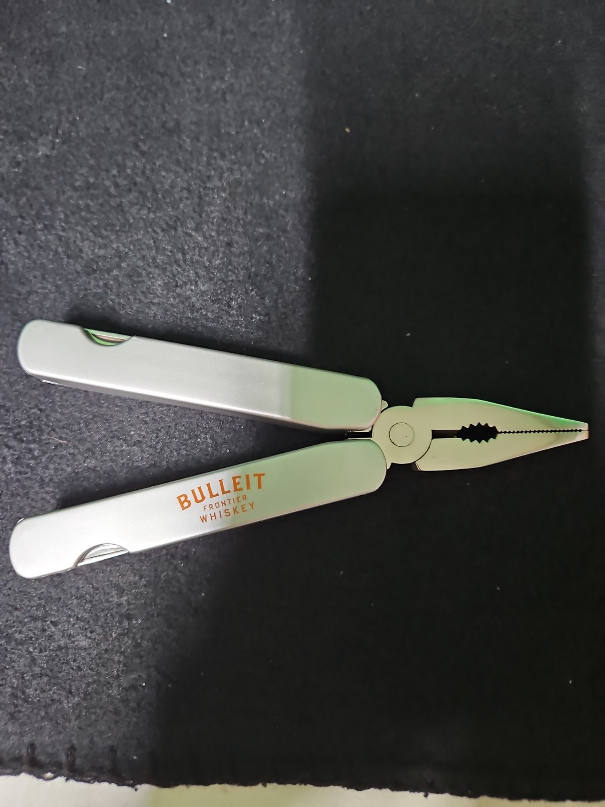 Bulleit Frontier Whiskey Branded Multi-Tool – Pliers, Knife, Screwdrivers, Saw –