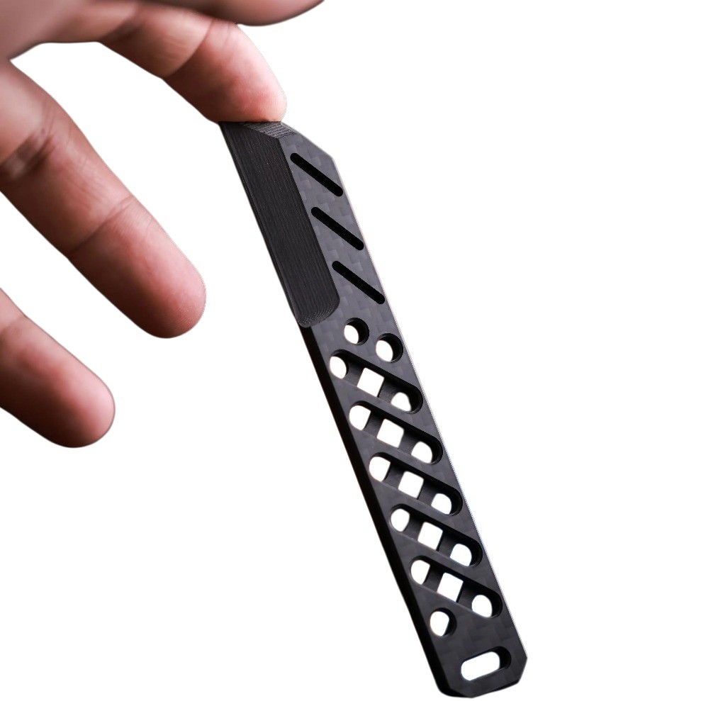 Handmade Nonmetallic Carbon Fiber Hollow EDC Multi Tool Outdoor Survival Utility