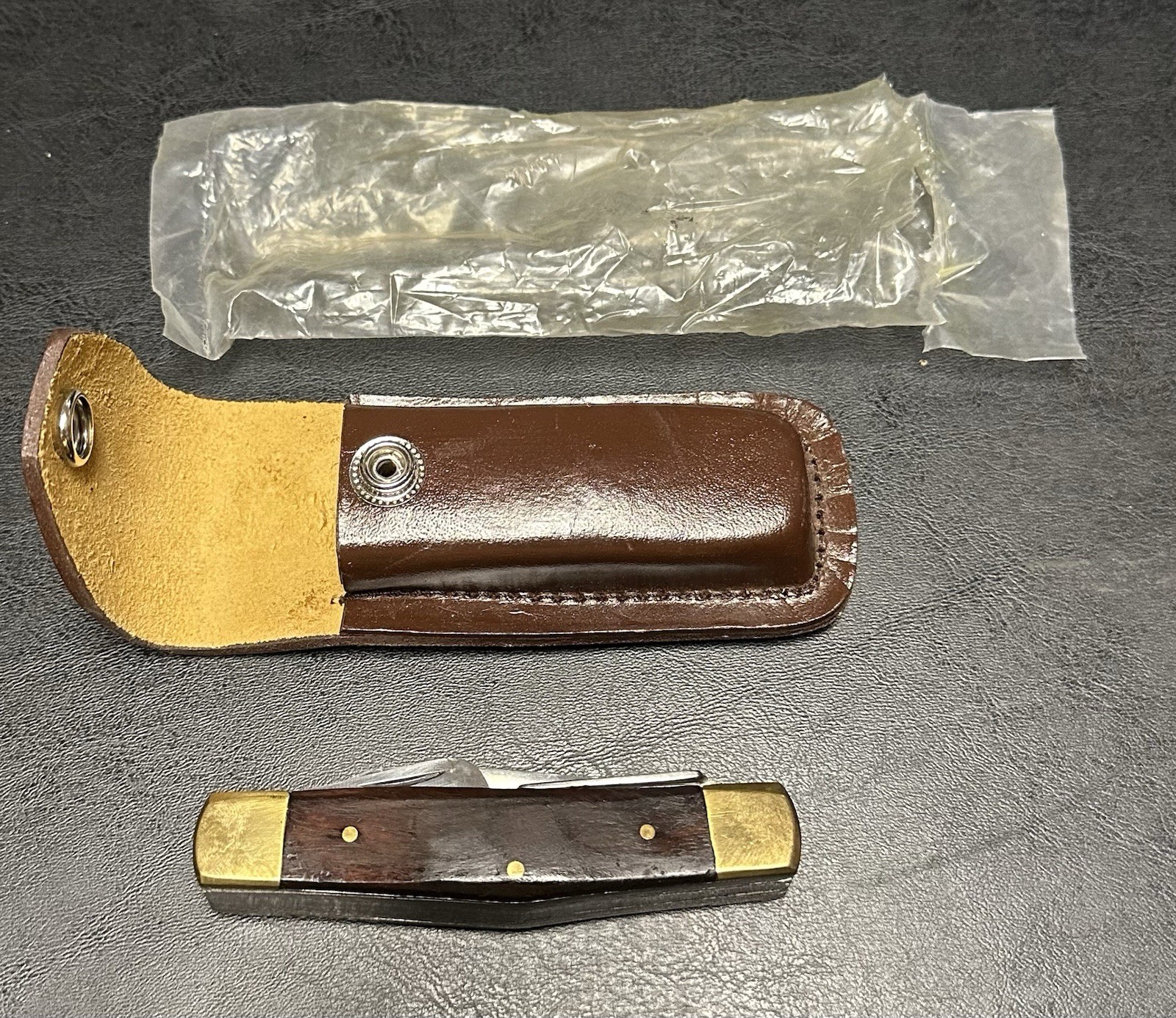 Multi Tool Knife With Leather Sheath For Belt