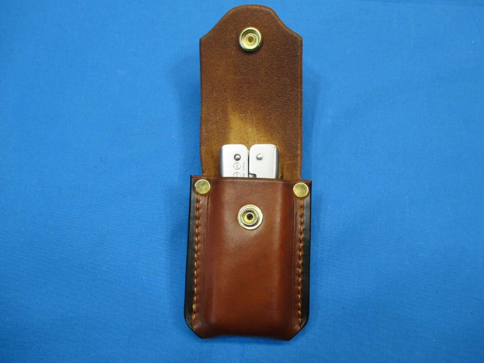 Leather Sheath for BUCKTOOL # 360 Multiplier Handmade R&L Handed, BROWN