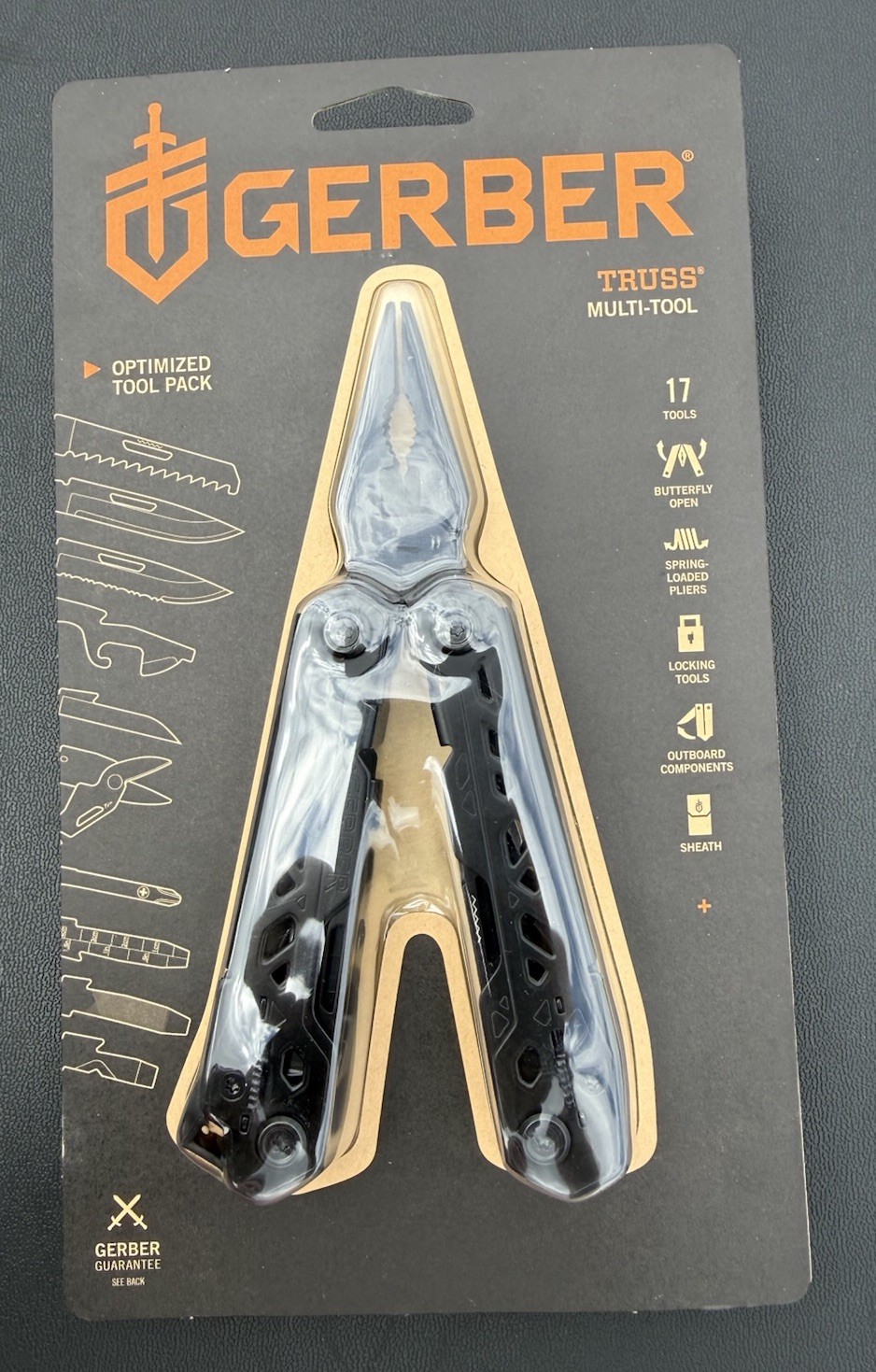 NEW!!! Gerber Truss 17-in-1 EDC Multitool for Fishing & Camping, Black
