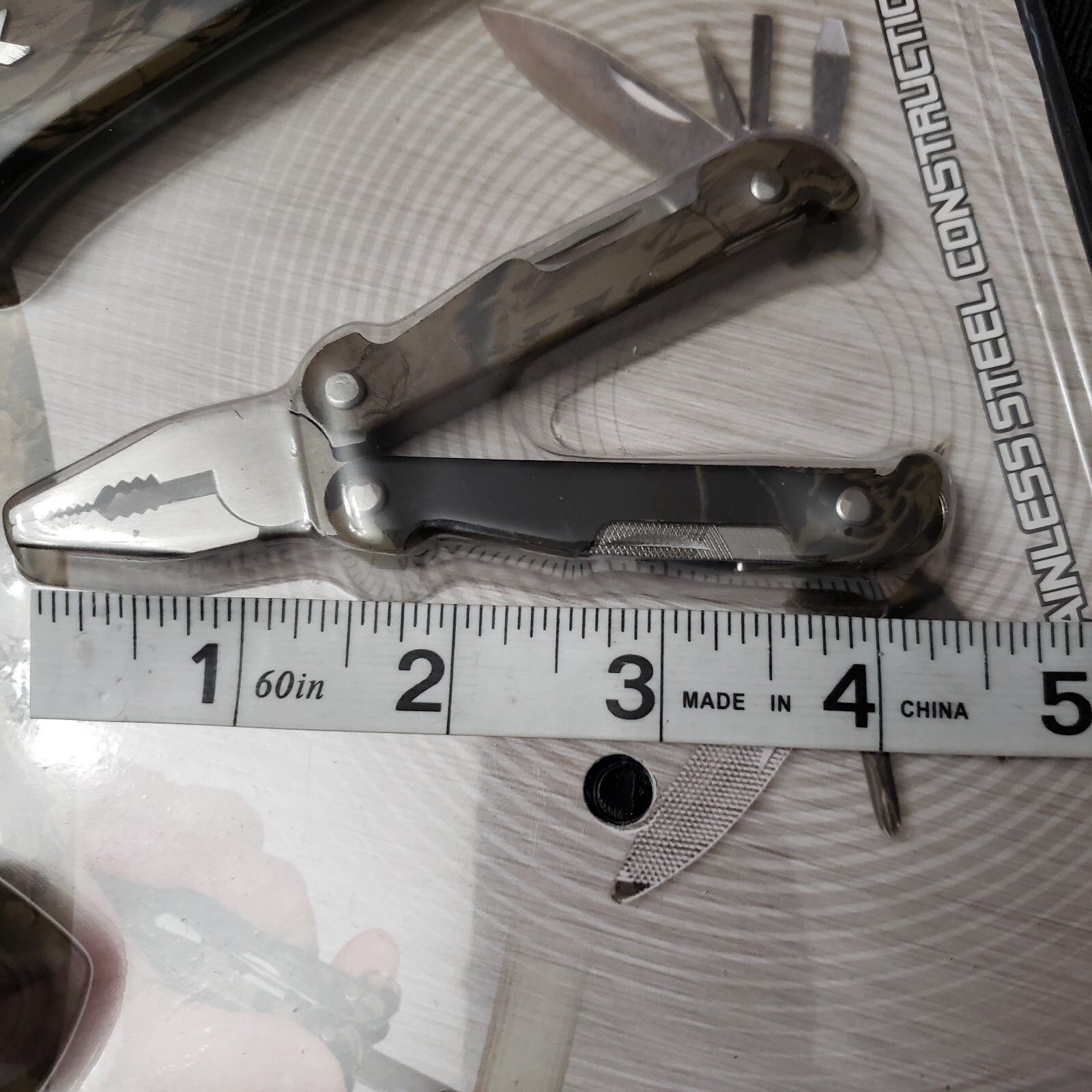 3 Piece Multi-Tool Set Stainless Steel Olympia Tools Camouflage